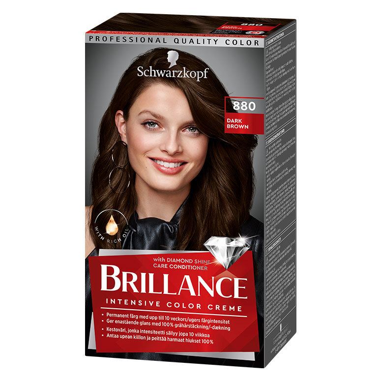 Schwarzkopf Brillance Intensive Color Creme 880 Dark Brown