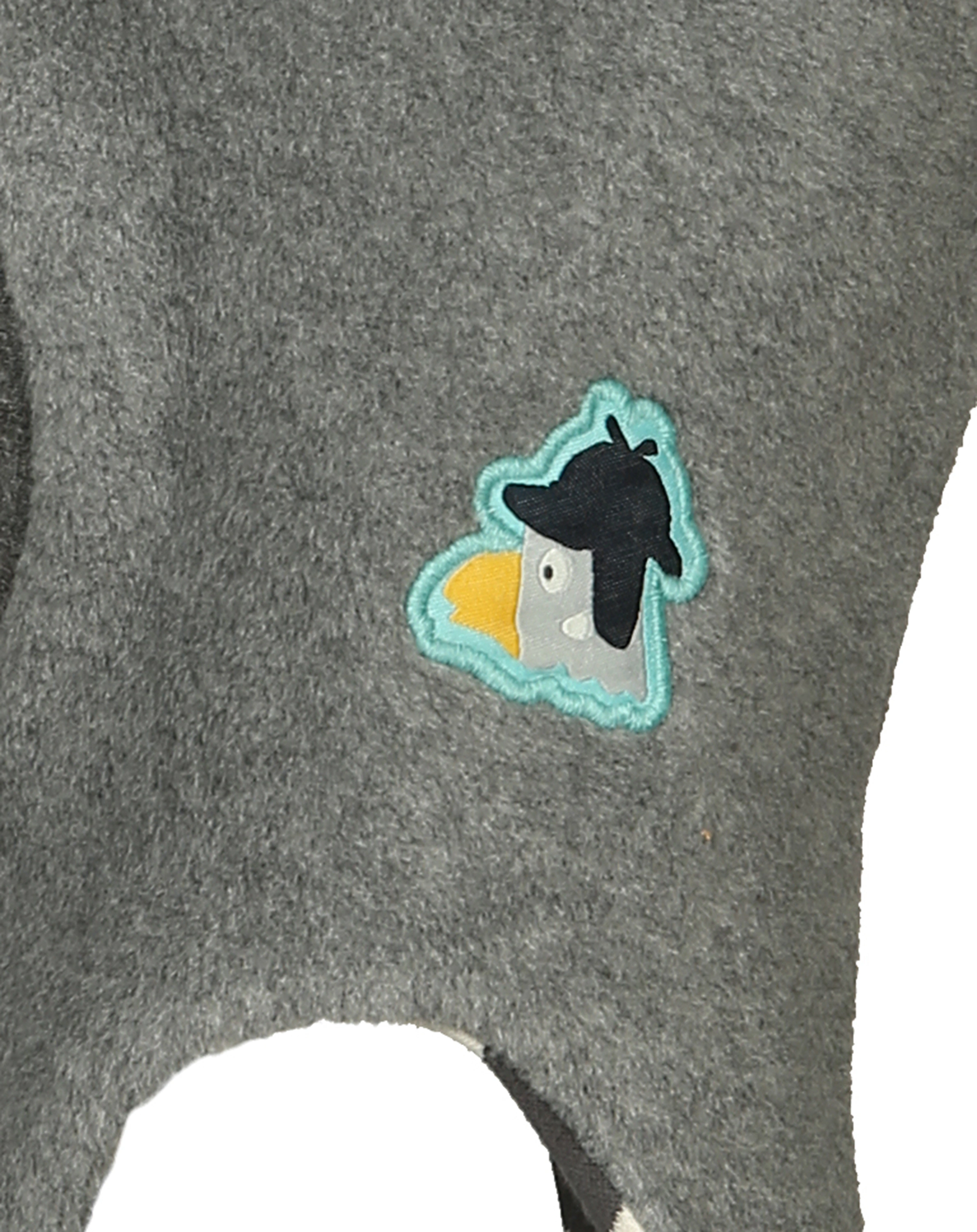 Fleece-Schlupfmütze TIER in grau