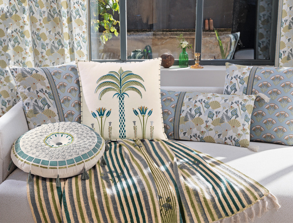 Coussin imprimé-Louxor