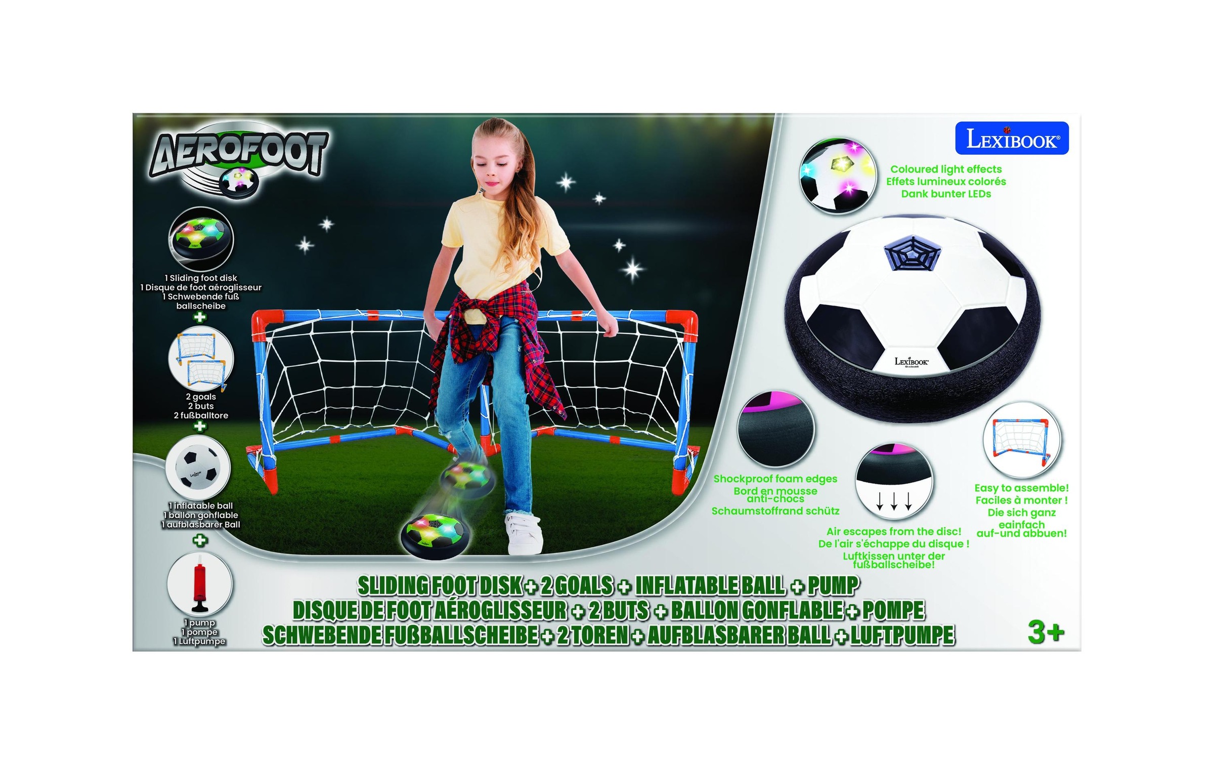 Lexibook® Fussballtor »AeroFoot« Schwebende Fussballscheibe auf Luftkissen