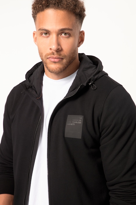 STHUGE Hoodiejacke, Sweat, Web-Kapuze, Rückenprint, bis 8 XL