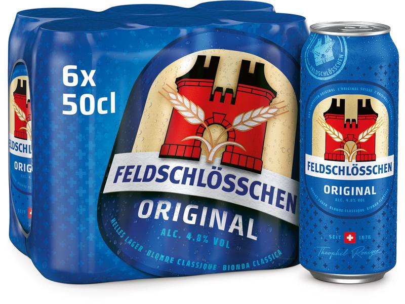 Feldschlösschen Bier Original 6 x 0.5 l Lagerbier