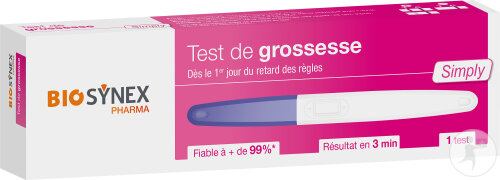 Biosynex Simply Test De Grossesse Dès Le 1er Jour Du Retard Des Règles 1 Pièce