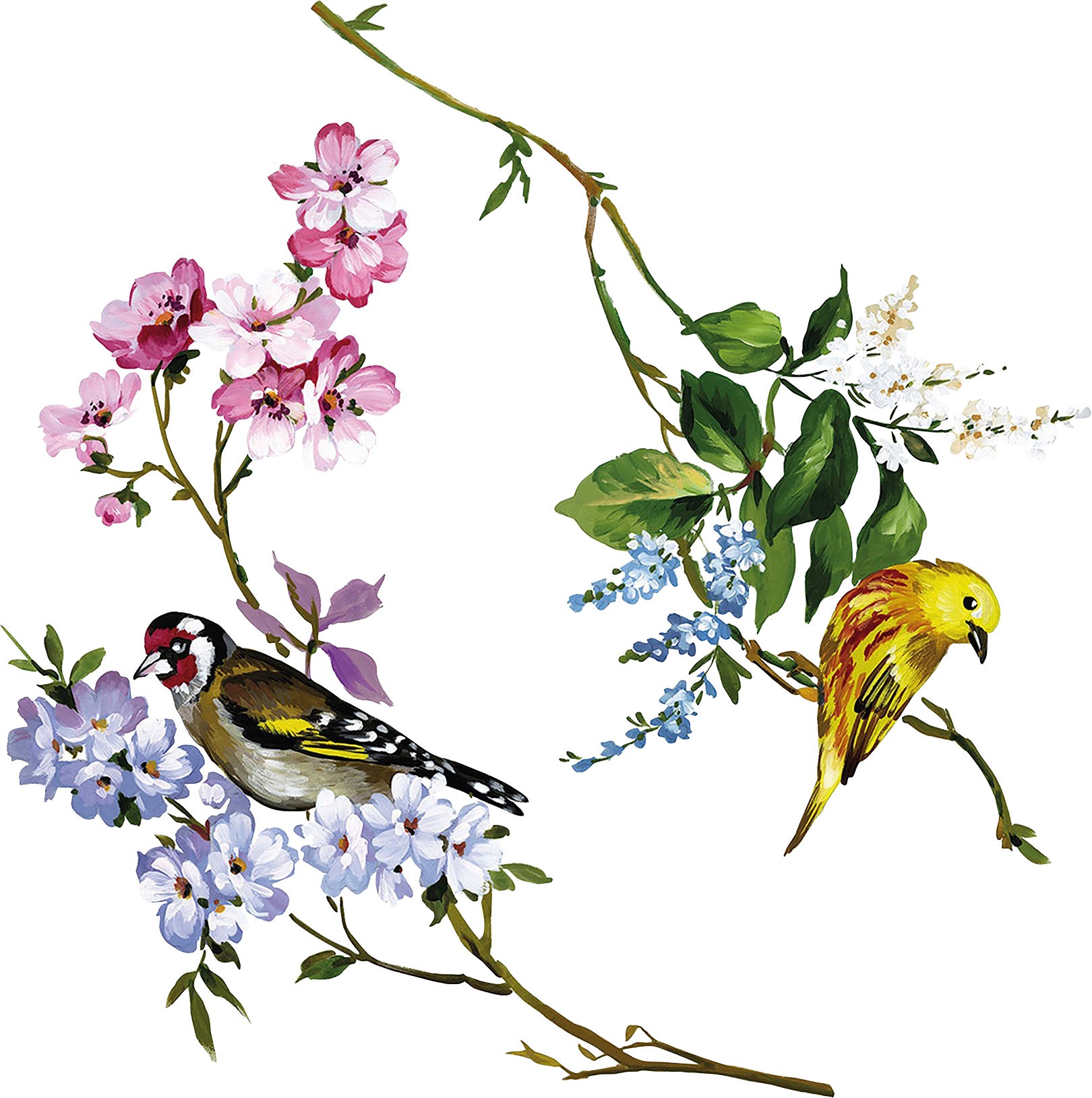 Komar Fensterbild »Wedding Birds« 31x31 cm (Breite x Höhe), selbsthaftend