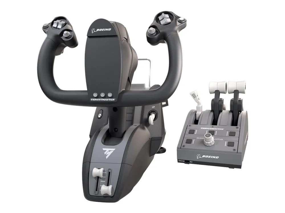 Thrustmaster Civil Aviation (TCA) Yoke Pack Boeing Edition - Spænde og speeder - kablet - for PC, Microsoft Xbox One, Microsoft Xbox Series S, Microsoft Xbox Series X