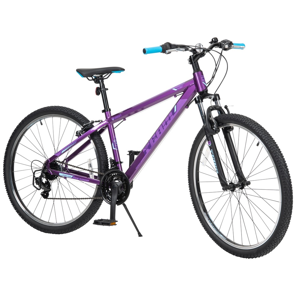 27,5 Zoll Team-Mountainbike aus Aluminium, Lila/Cyan