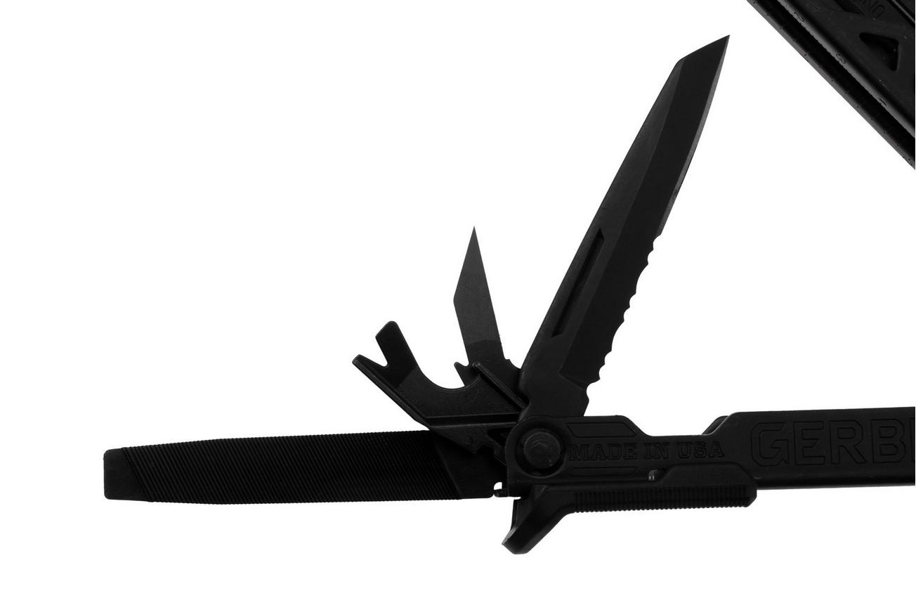 Gerber Center-Drive Rescue Black, Black Nylon MOLLE-foedraal en bit set 1061205 multitool