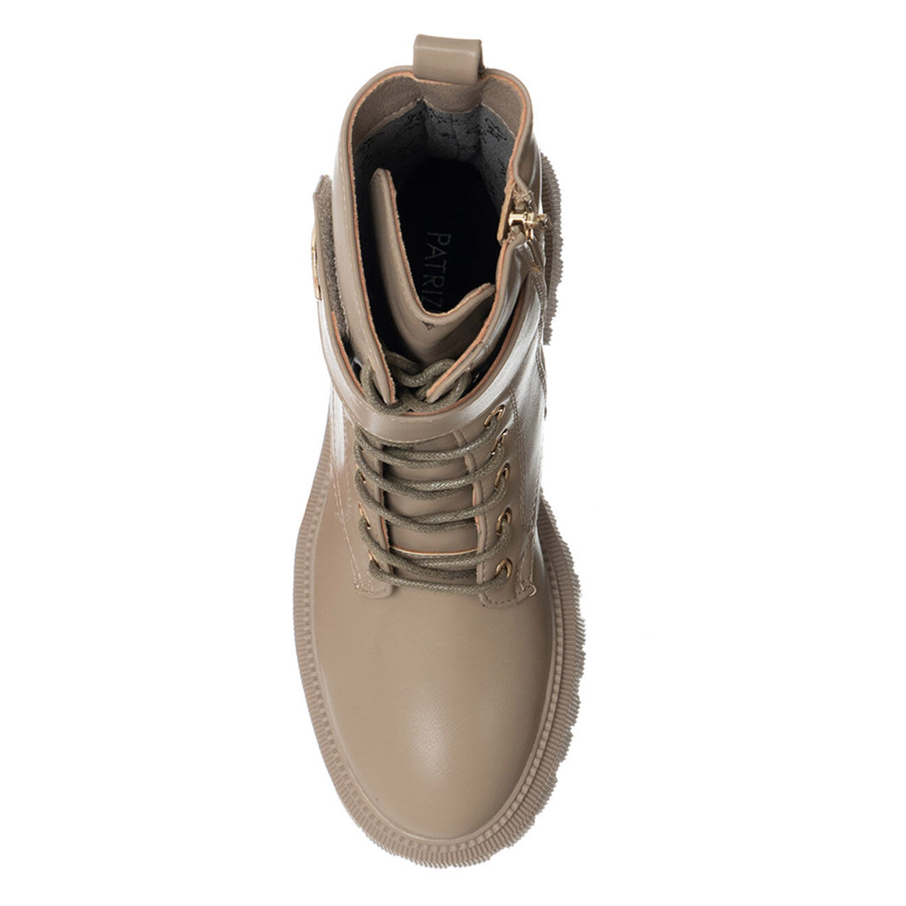 Patrizia Pepe Boots en Cuir Milo taupe - Talon 5 cm