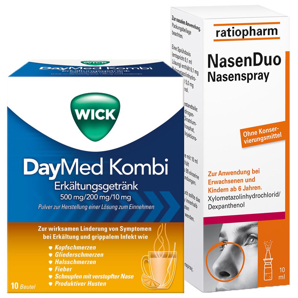 Schnupfenset WICK DayMed Kombi + NasenDuo Nasenspray ab 12 Jahre
