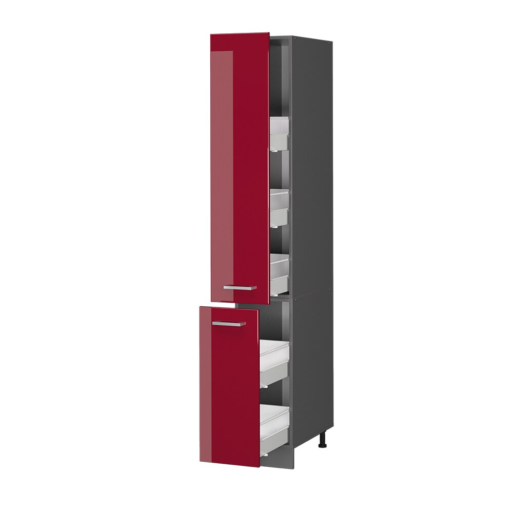 Vicco Apothekerhochschrank Küchenschrank Küchenzeile R-Line 30 cm Anthrazit Bordeaux