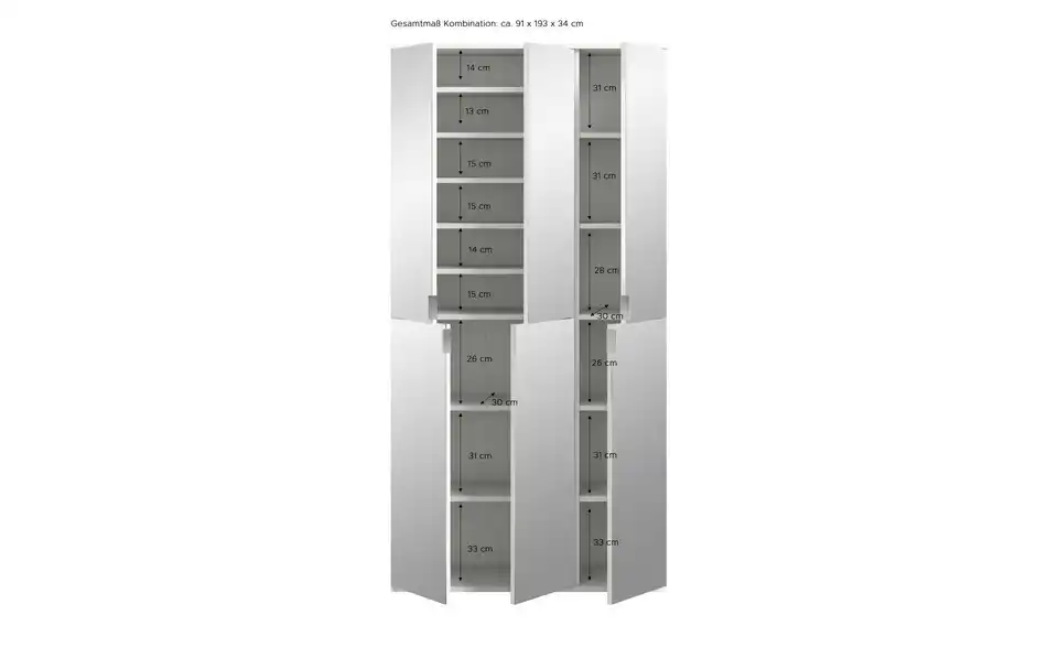 Garderobenschrank 3 Stück