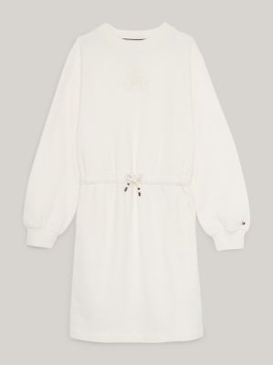 Vestido Moletom Relaxado com Monograma TH