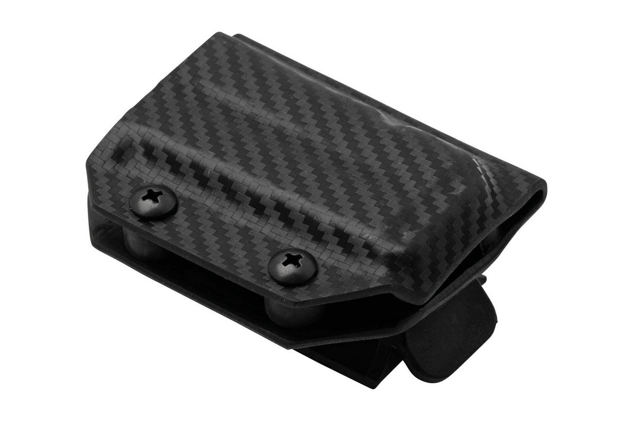 Clip And Carry Kydex Sheath Leatherman Wave, Wave Plus, Carbon Fiber Black LWAVE-CF-BLK riemholster