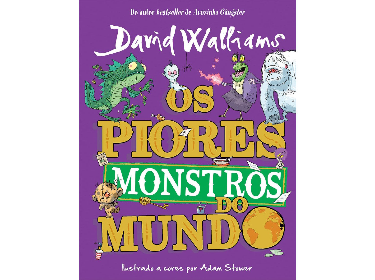 LIVRO OS PIORES MONSTROS DO MUNDO DE DAVID WALLIAMS