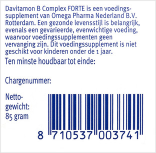 Davitamon B-Complex Forte Dragees 200TB