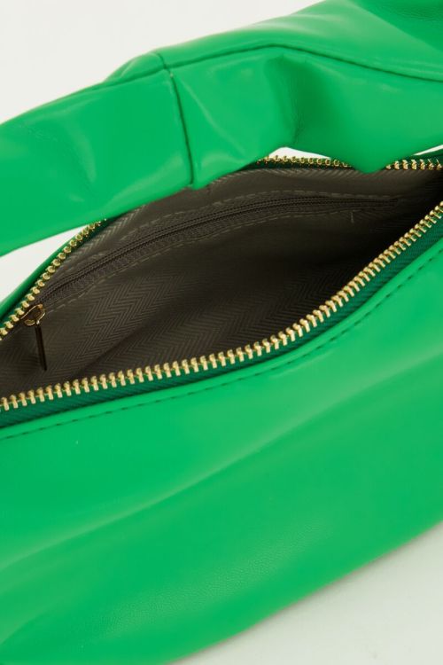 Groene leather look handtas