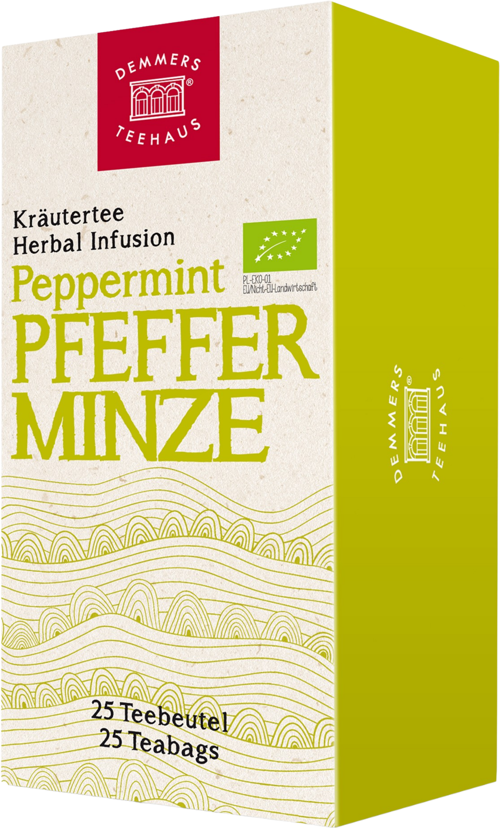 DEMMERS TEEHAUS  Quick-T Bio Kräutertee Pfefferminze, 56,25 g