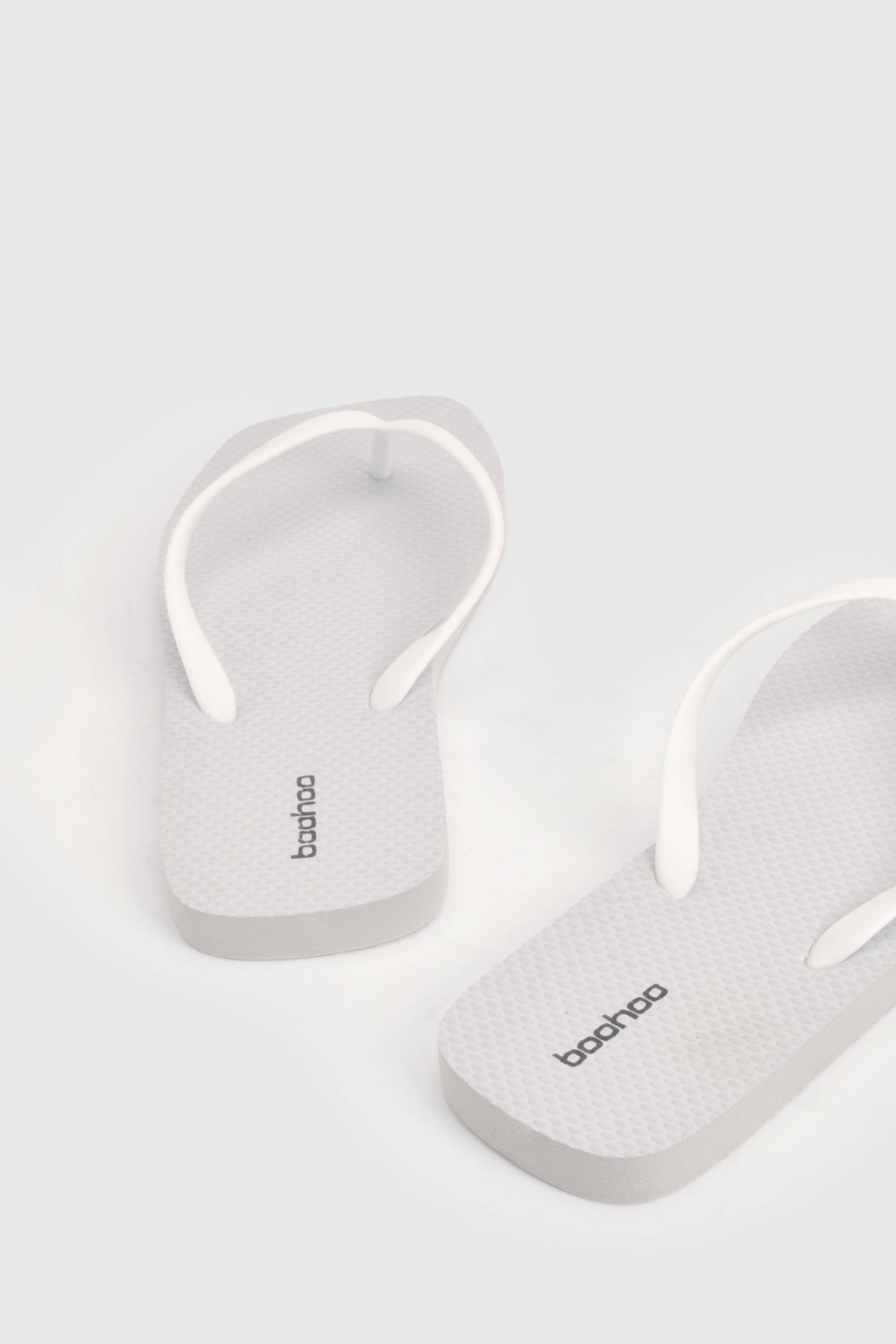 boohoo Tongs À Bout Carré
