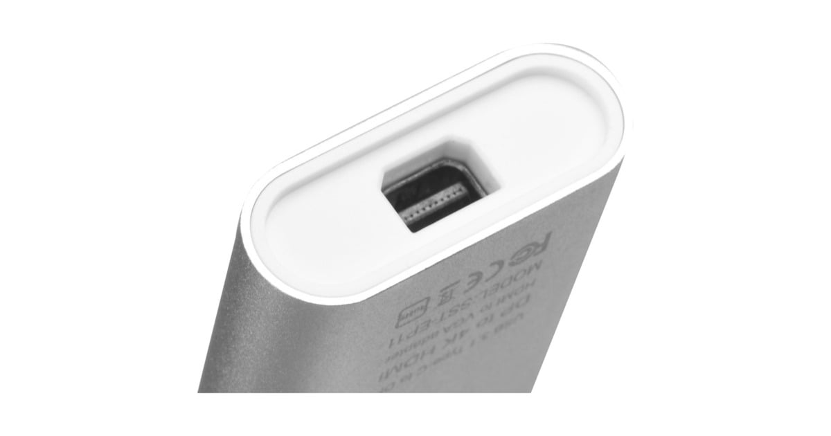 SilverStoneEP11S USB hub adapter  (Aluminium/wit)