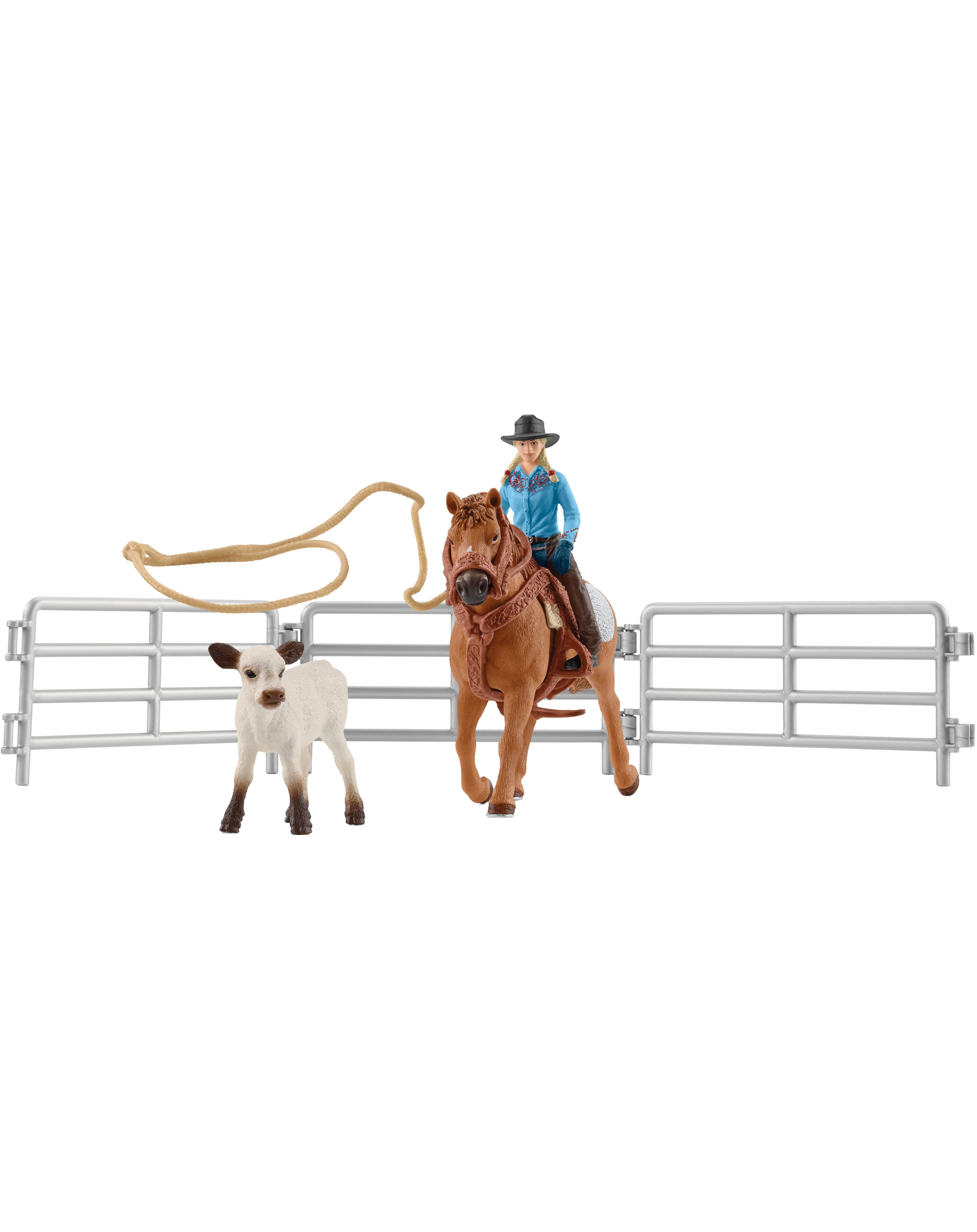 schleich® 42577 Farm World - Team Roping mit Cowgirl
