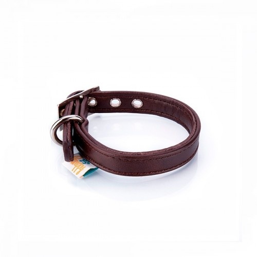 Coleira de couro vegano Pampy Special Toy, marrom
