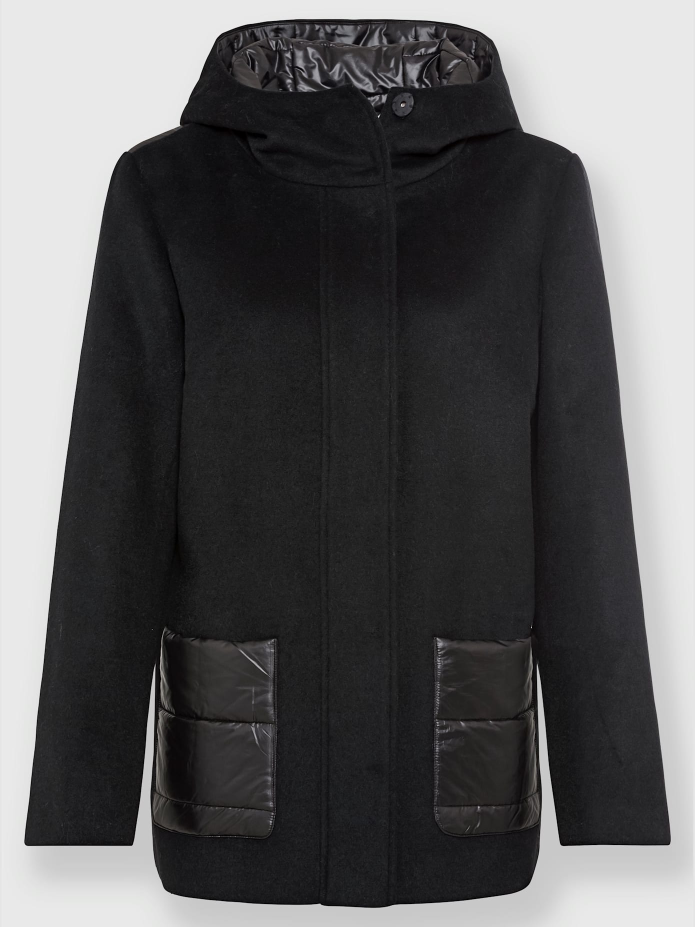 Veste d'extérieur mélange de matières tendance