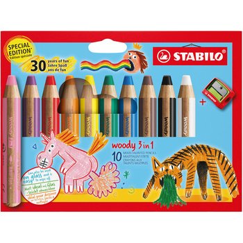 Crayon multi-talents woody 3 en 1, étui de 10 30 ans