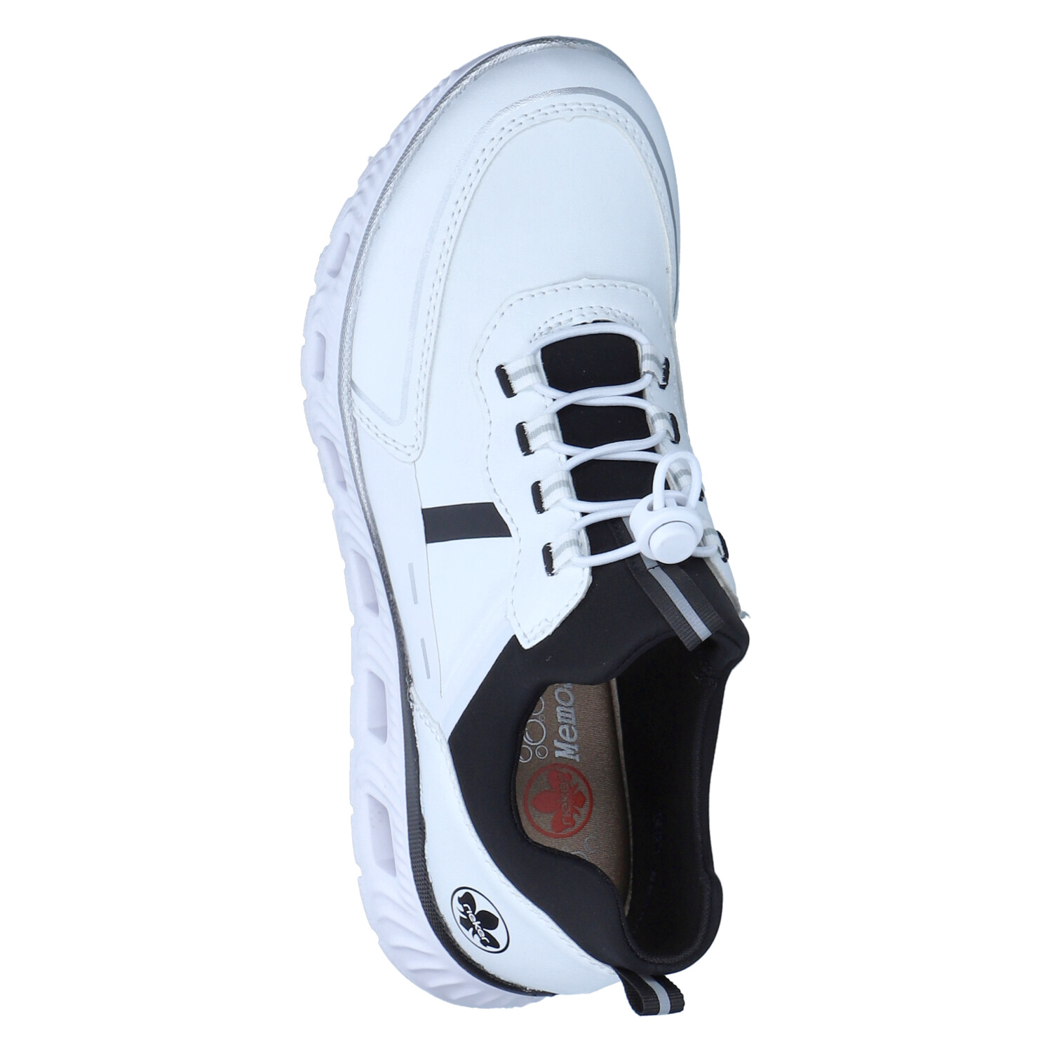Rieker Slip-On-Sneaker - weiss/bianco/schwarz/schwarz