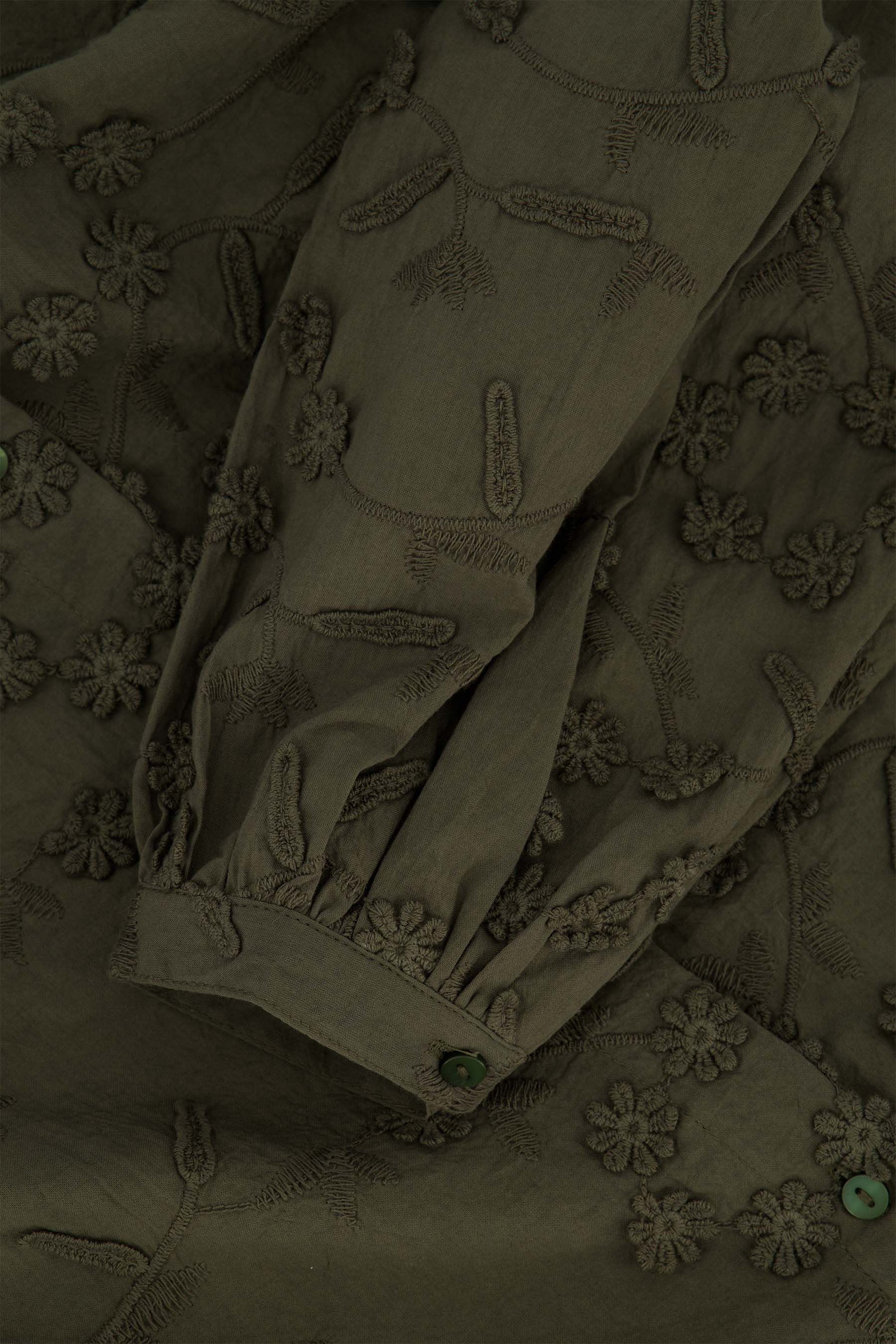 blouse met bloem structuur