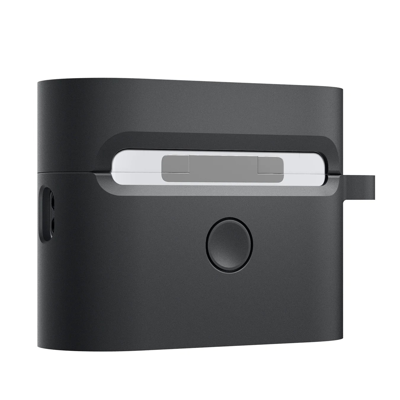 AirPods Pro 2 / AirPods Pro Classic Shuffle Hardcase Schutzhülle Abdeckung mit Karabiner (ACS05486) - Schwarz