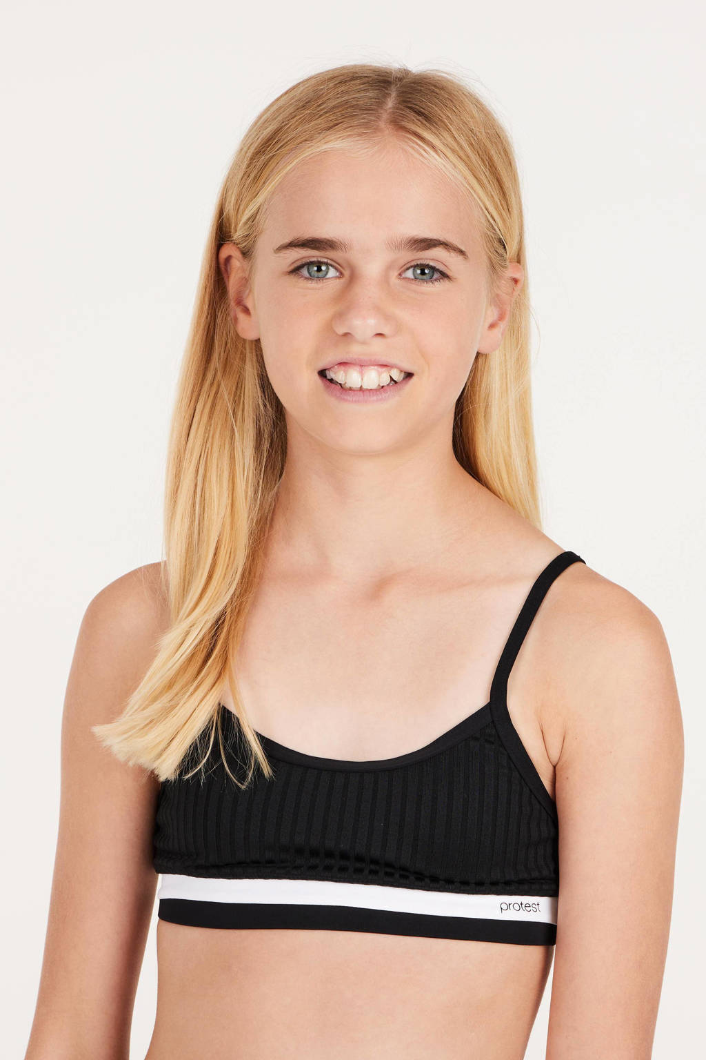 crop bikini PRTROSY JR zwart/wit