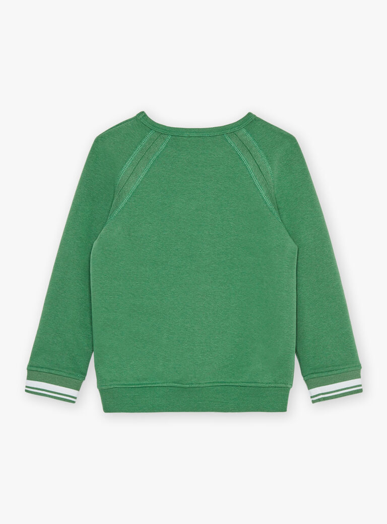 Sweat vert à thème skateboards