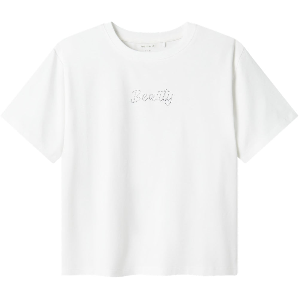Køb Name It Bright White Delik Regular T-Shirt