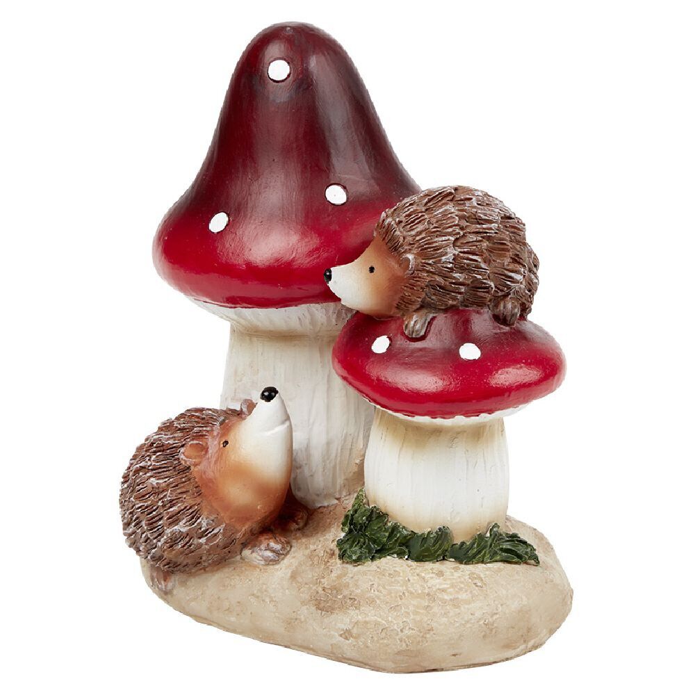 Mini statue déco champignon polyrésine