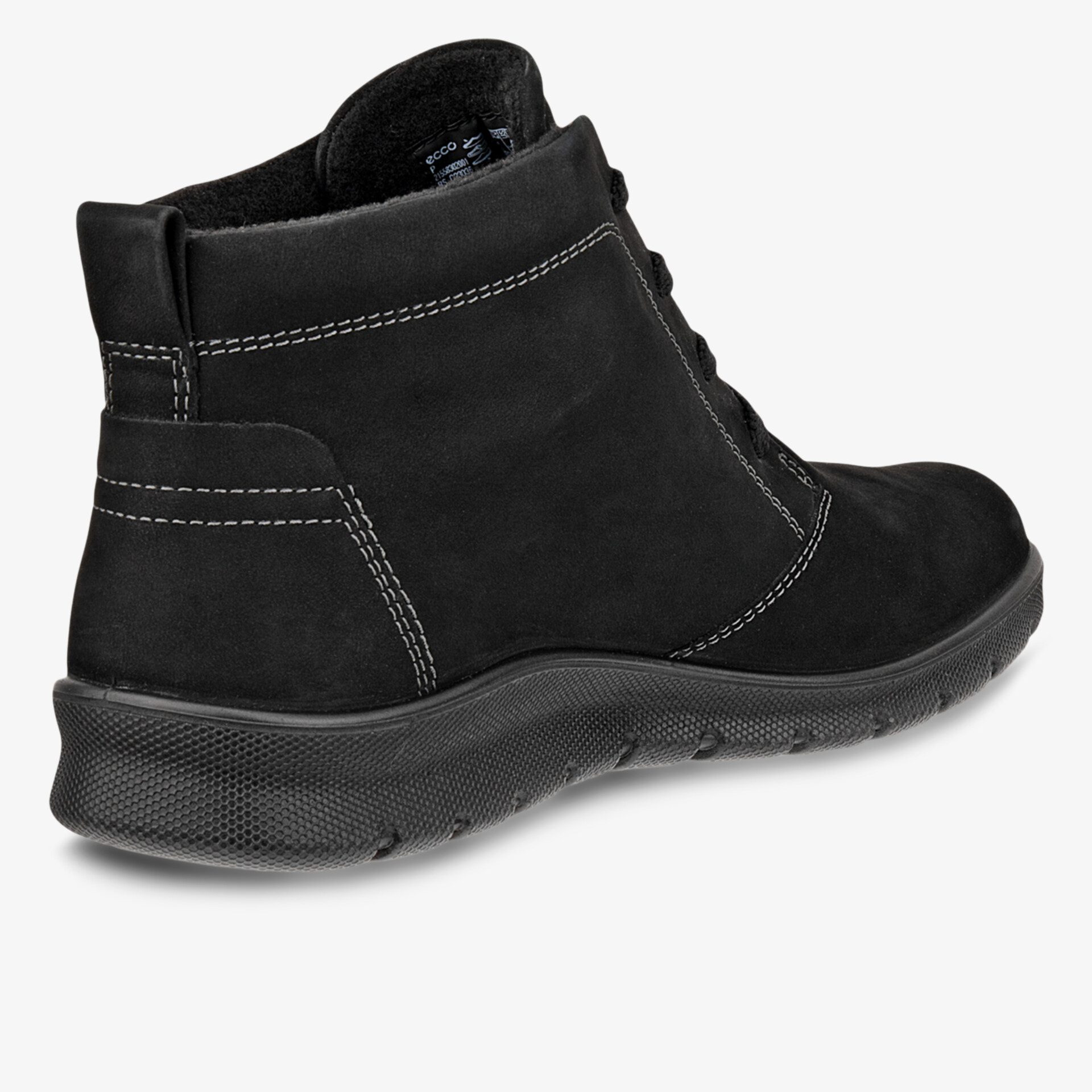 ecco Damen Klassische Schnürer schwarz