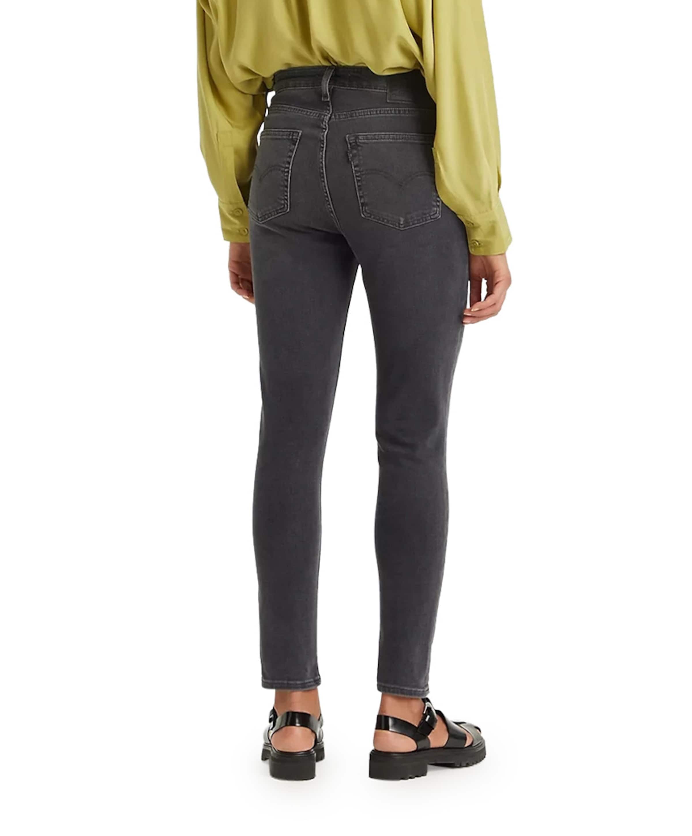 Levi's 721 High rise skinny dames jeans grijs
