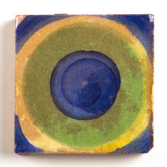 Handglasierte Kachel 'Rond', L 5 cm, B 5 cm von fischer's lagerhaus