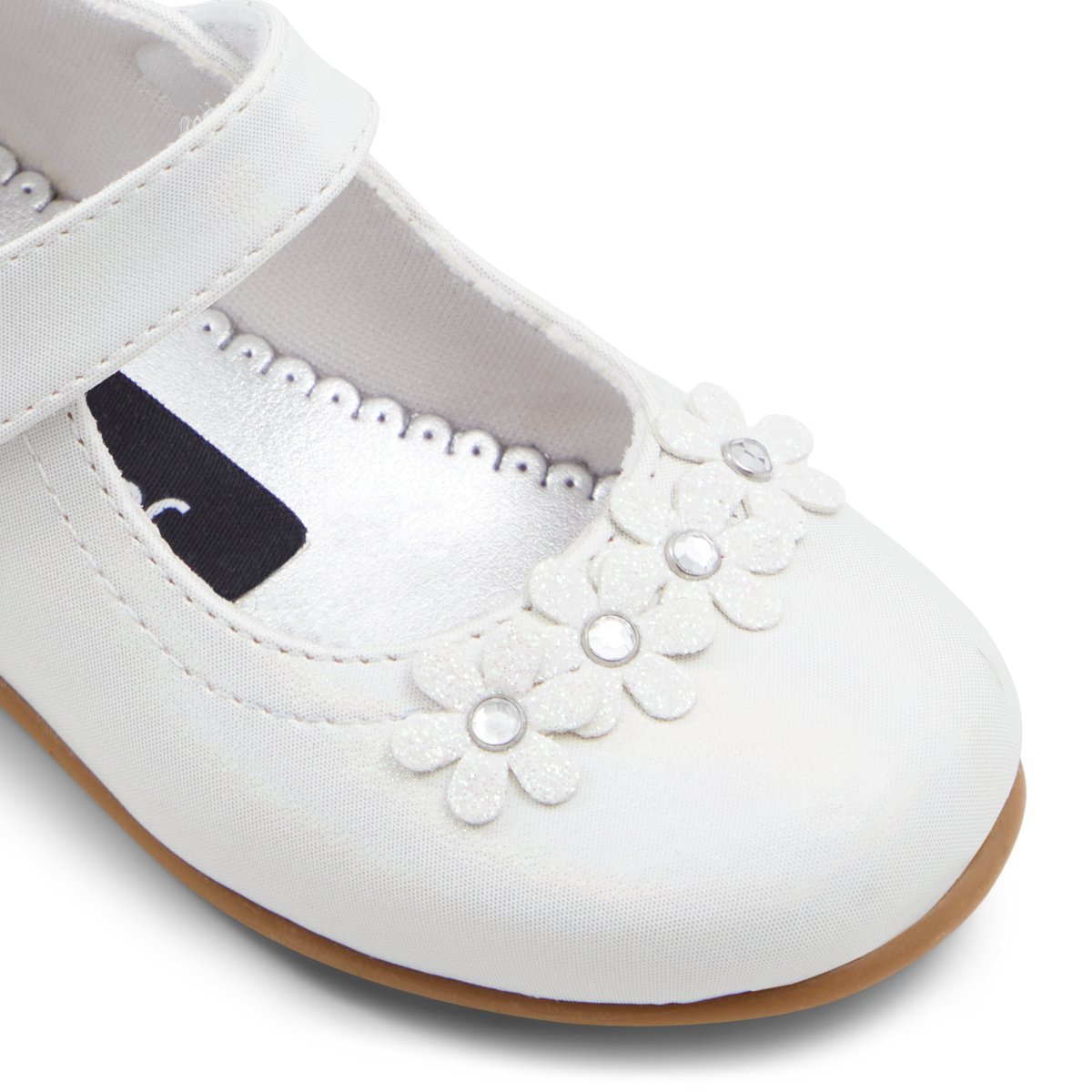 Facile à mettre-Lilstela-ig-Mary Jane Ballerine - Talon plat - Blanc