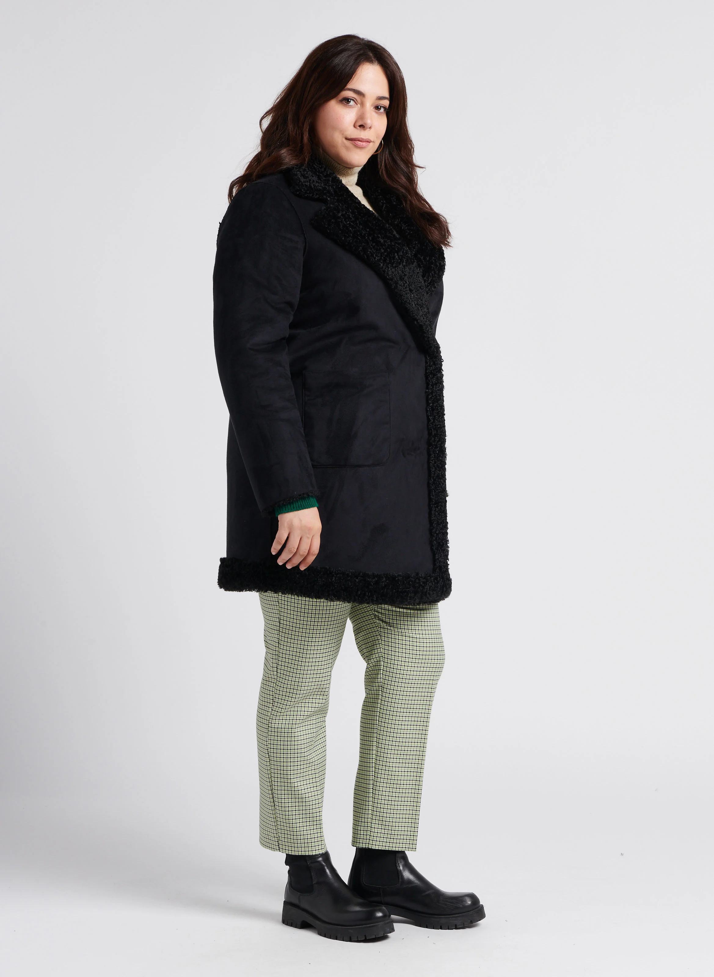 RADAR - Pantalon droit à motif | Vert