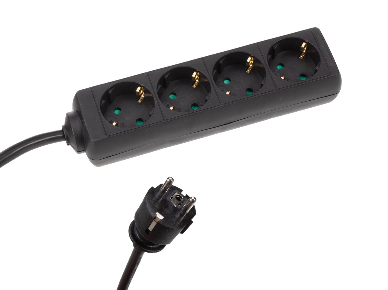 HQ-Power 4-weg stekkerdoos met krimpkous - 5 meter