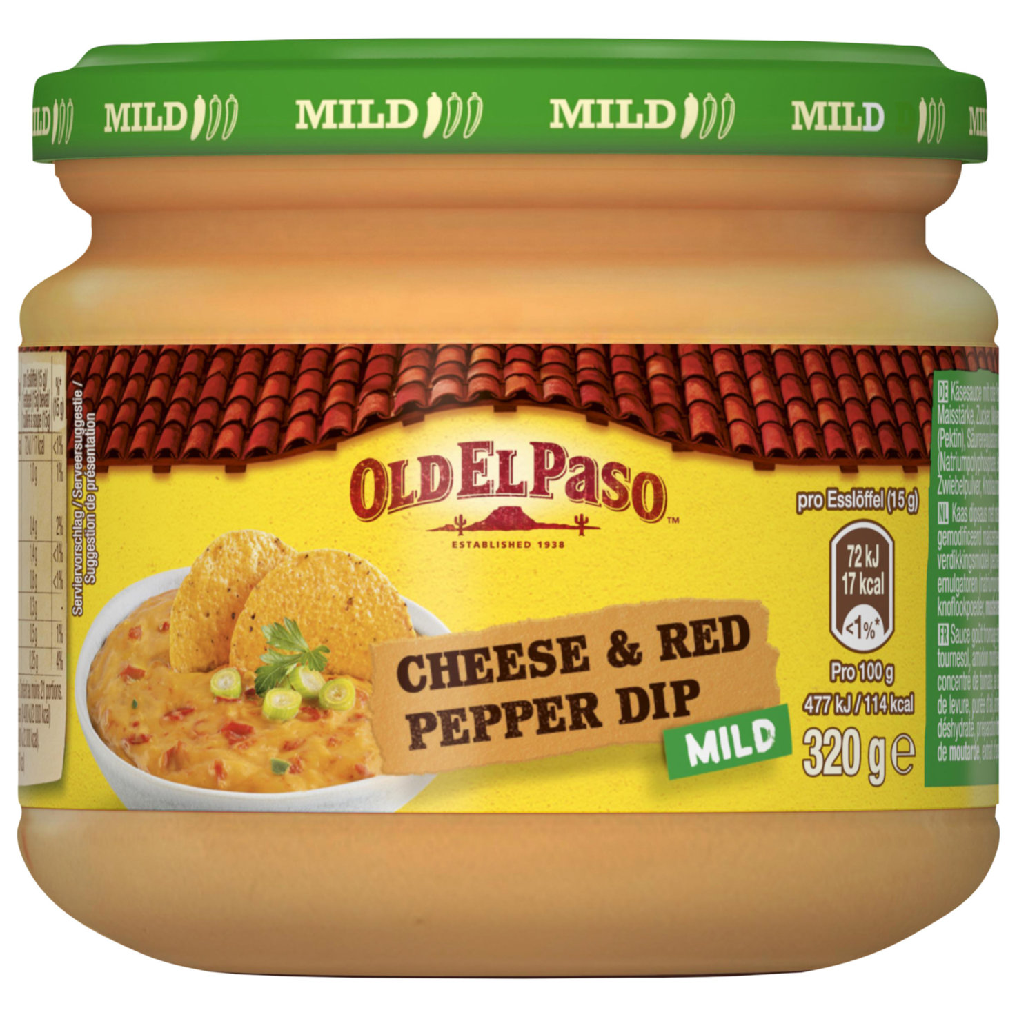 Old El Paso Dip Sauce Käse & roter Pfeffer mild