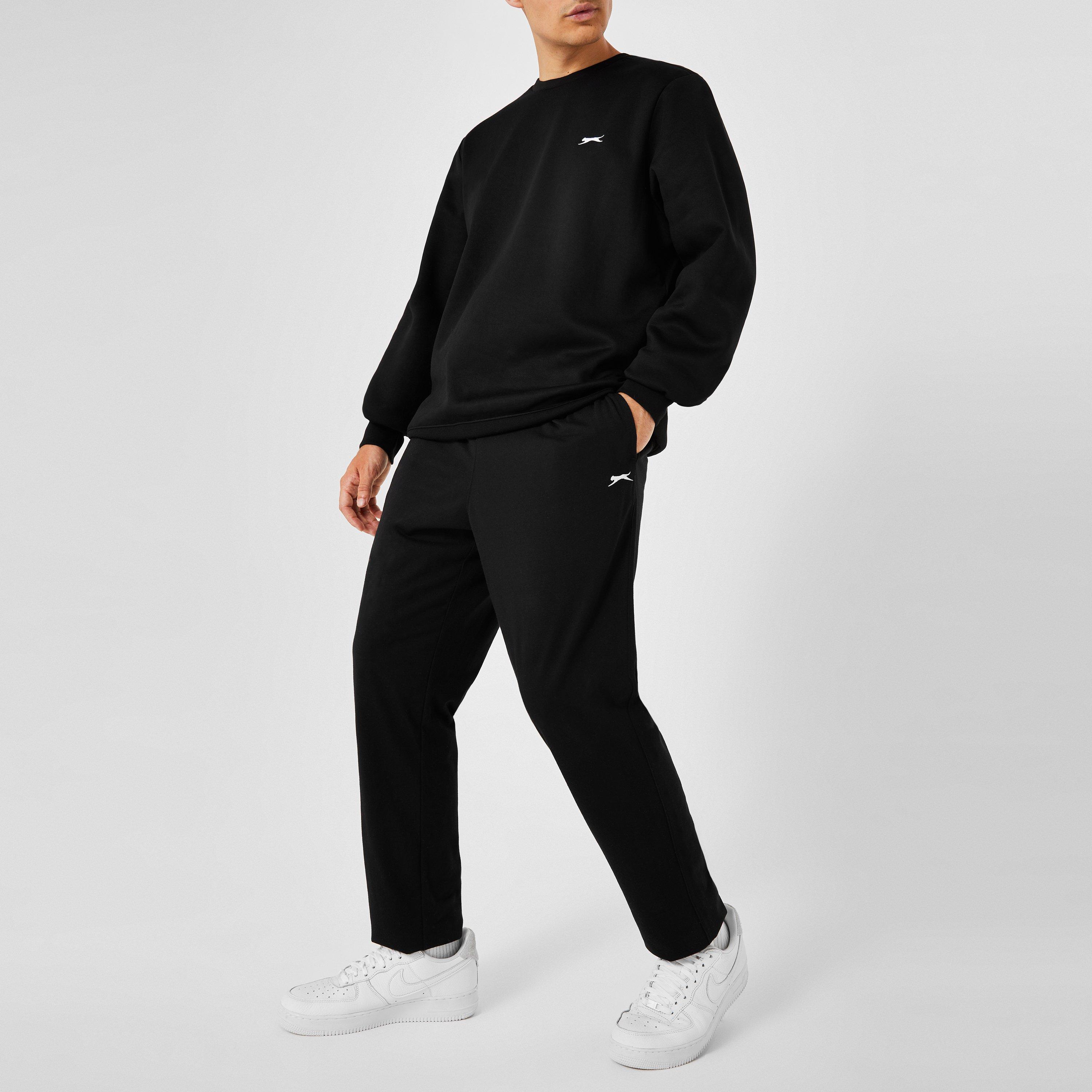 Slazenger Fleece Crew Sweater Mens