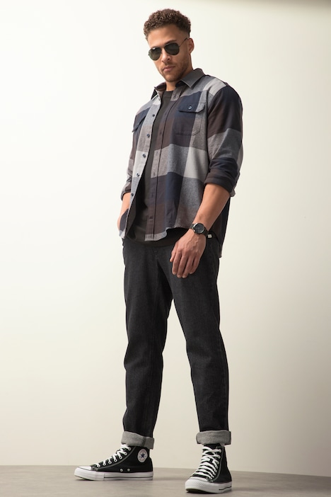 STHUGE Dad-Jeans, 5-Pocket, Tapered Loose Fit, bis Gr. 70
