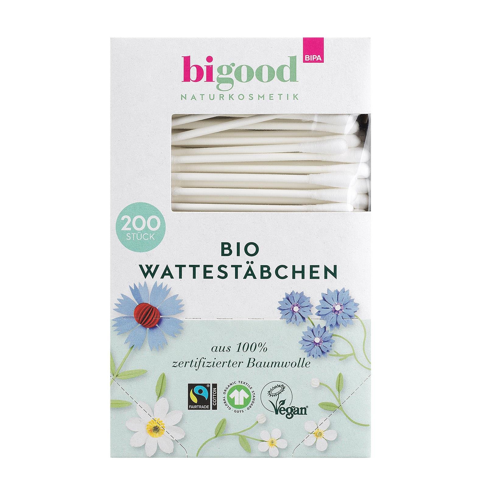 bi good Bio-Wattestäbchen