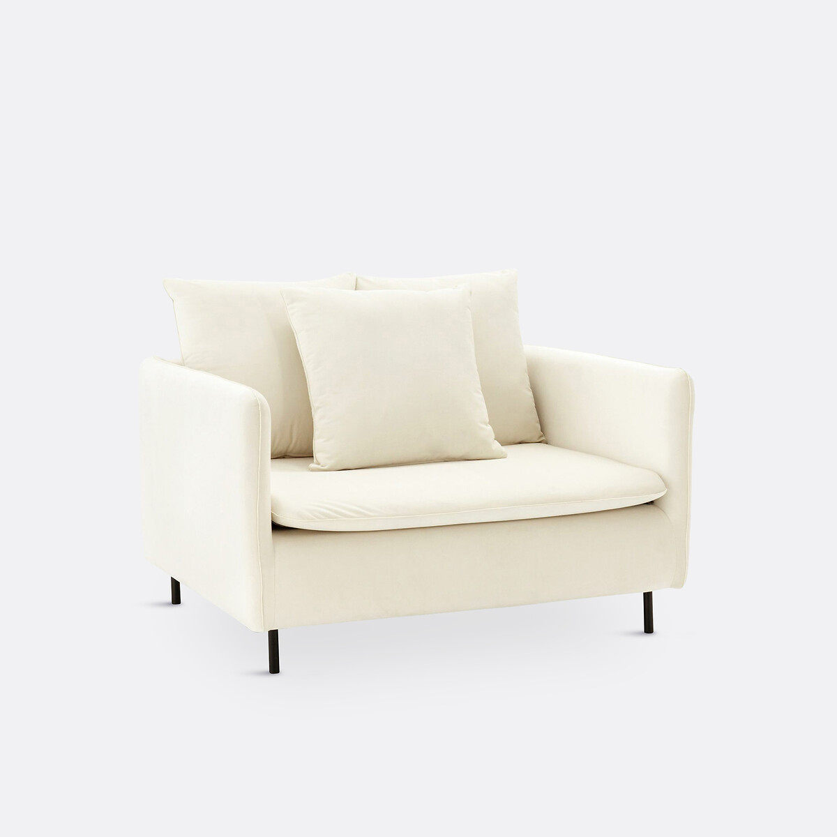 LA REDOUTE INTERIEURS<br>Poltrona XL em fluweel, Ivete