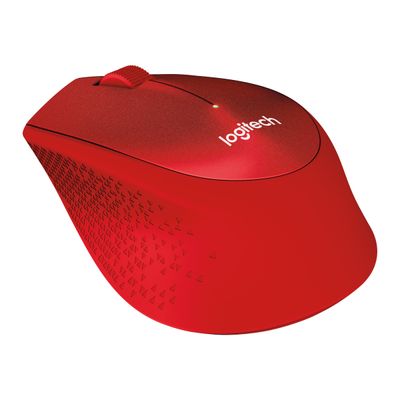 Logitech M330 - souris sans fil silencieuse - rouge