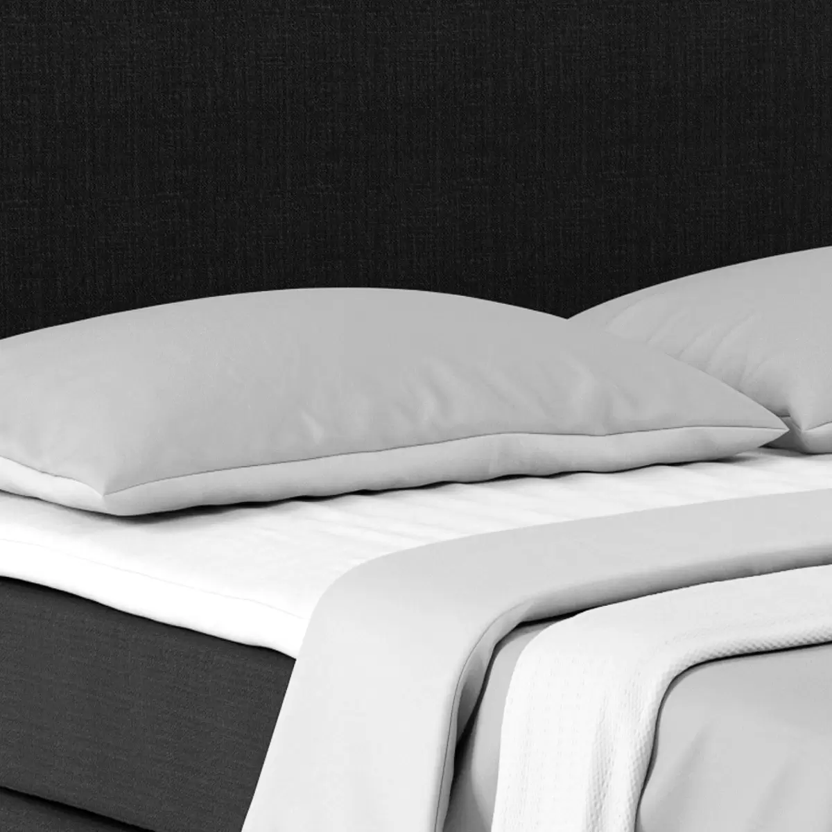 Boxspringbett Nero 160 x 200 Schwarz