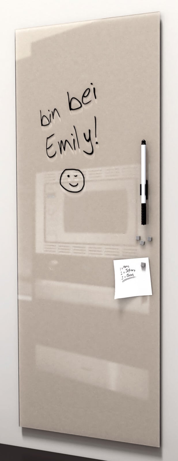 PRO ART Memoboard 80 x 30 cm Metall beige