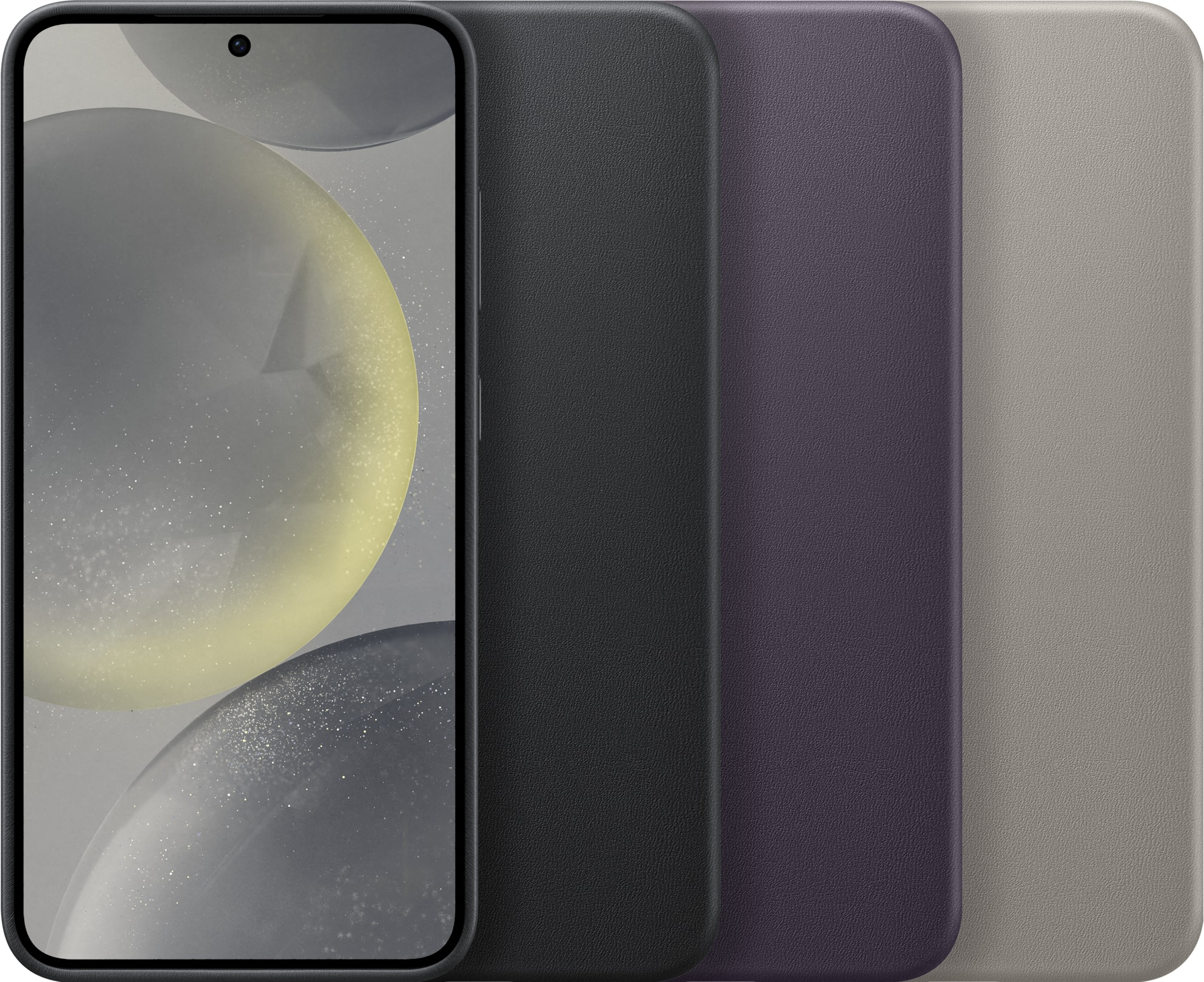 Galaxy S24 Schutzhülle aus Veganem Leder (GP-FPS921HCAVW) - Dark Violet (Lila)