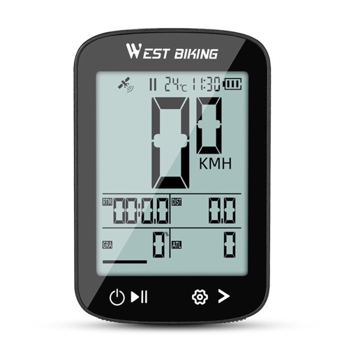 Digitaler Fahrrad Computer Tacho USB Geschwindigkeitsmesser Kabelloser Kilometer Zähler - Schwarz